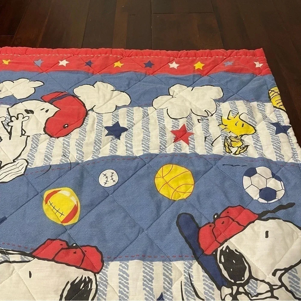 Vintage Snoopy Baby Toddler Comforter Top 42x57